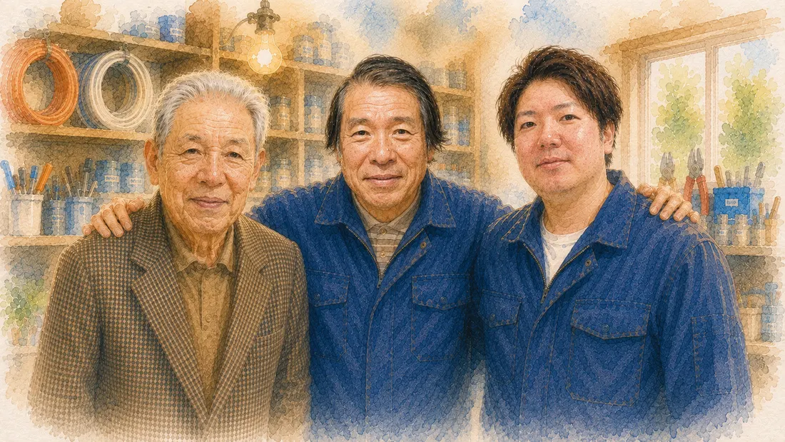 親子三代の電気屋